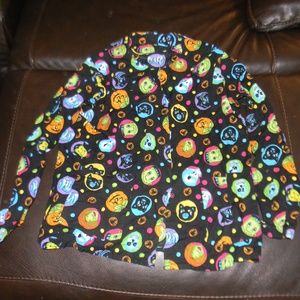 Very cute Halloween Scrub Jacket Size L/XL